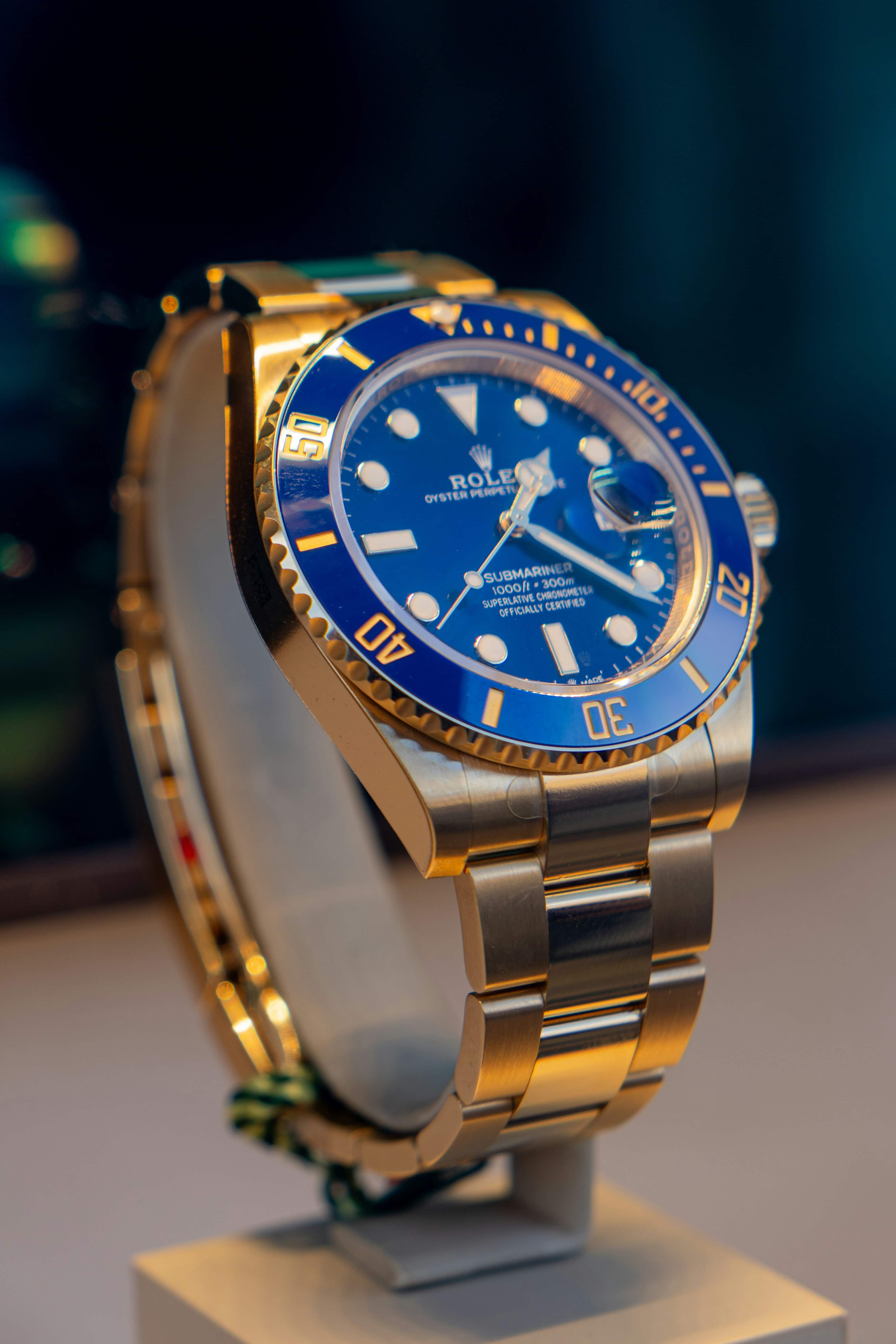 Collection of luxury watches and timepieces